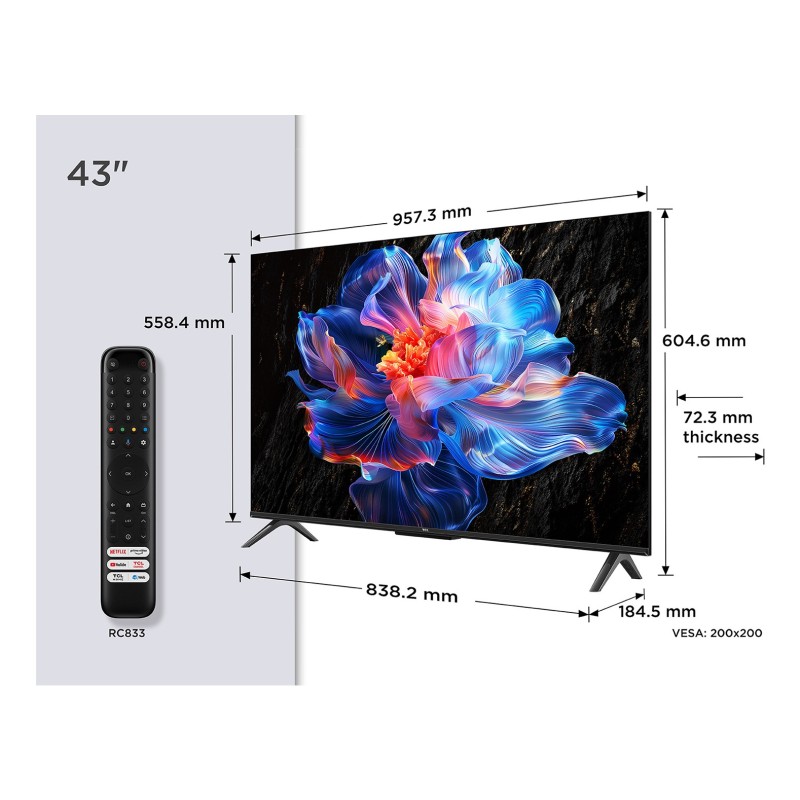 TCL P6K Series 43P6K 43 4K UHD (2160p) Smart TV